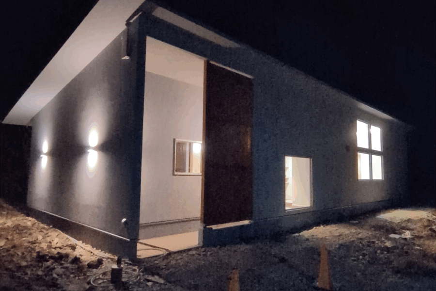 白を基調としたお家