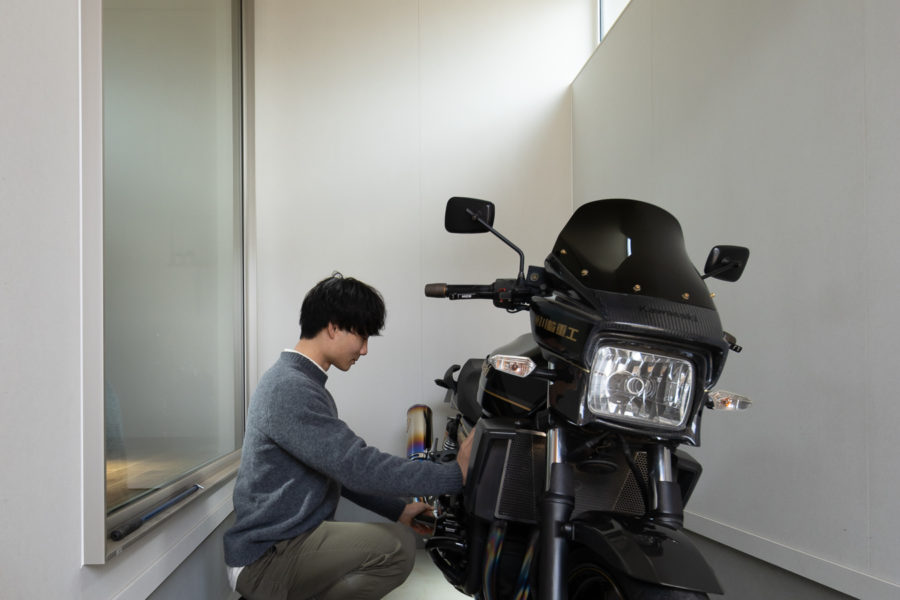 施工事例『バイクガレージと陽光の家』